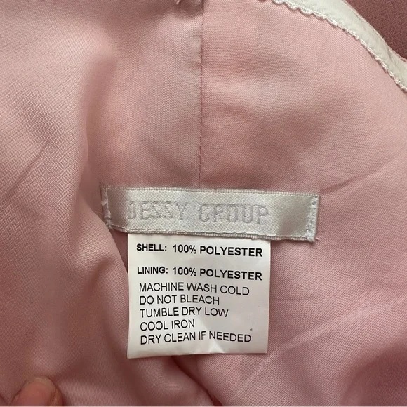 Dessy Group Strapless Gown Women Size 10 Rose Pink Sweetheart Mermaid Dress Prom - Picture 6 of 10